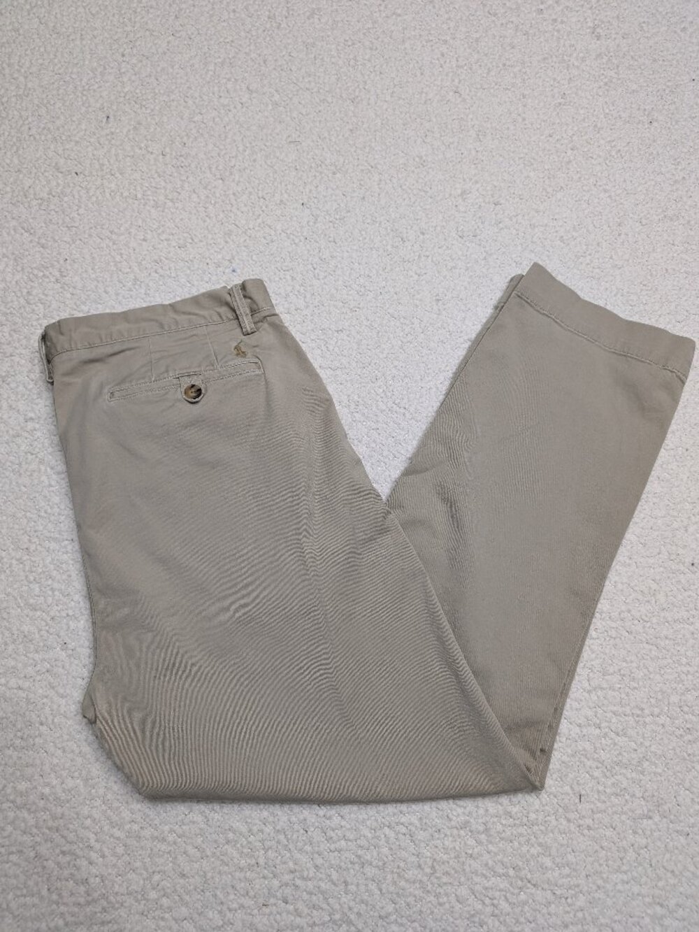 Polo Ralph Lauren Khaki Chino Pants 35x30 Stretch Cotton Slim Casual